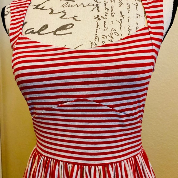 Red Stripe Dress - Picture 4 of 5